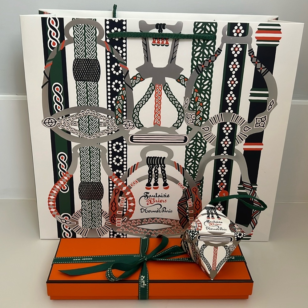 Hermes Shopping Bag and Two Empty Boxes